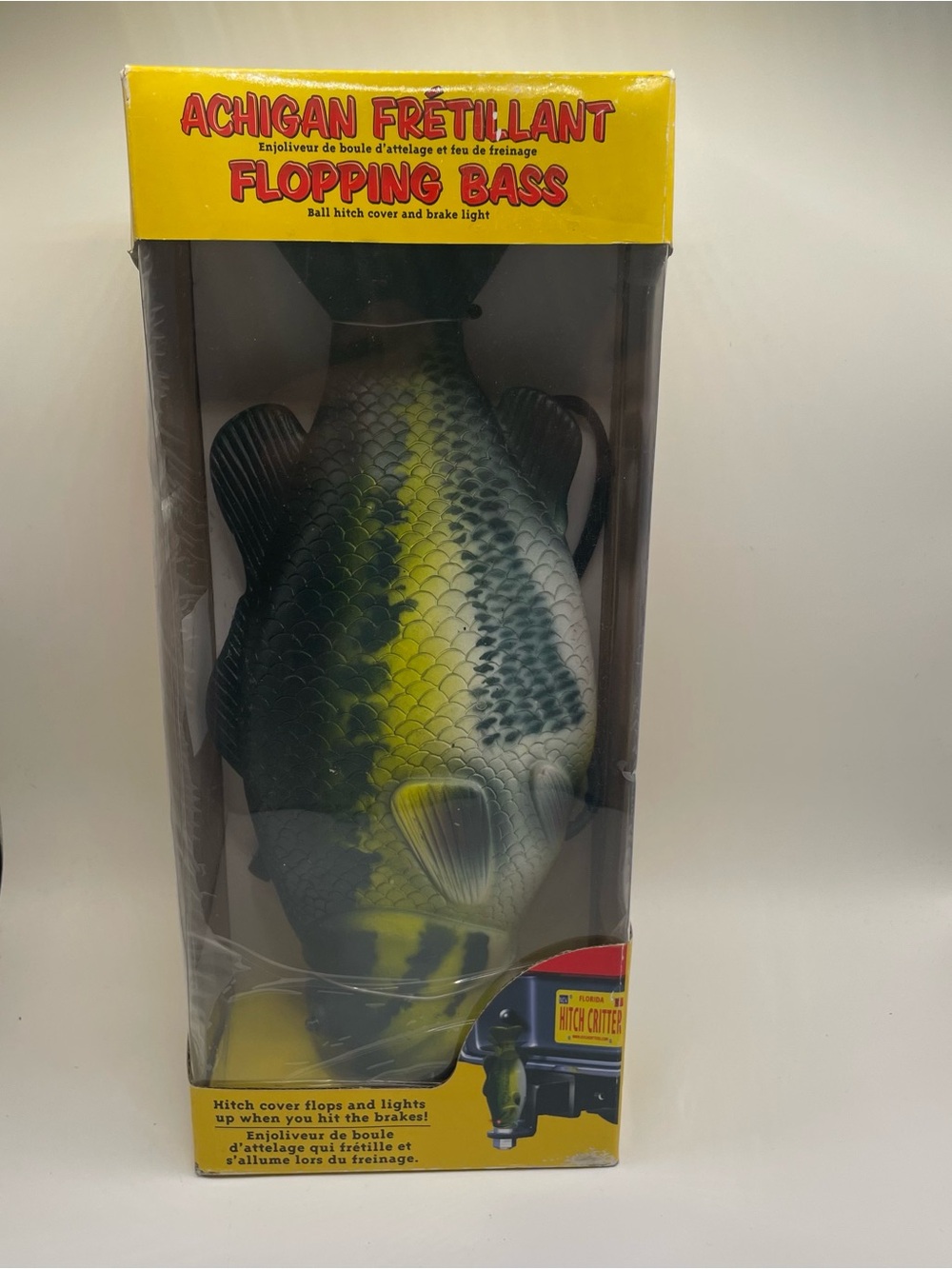 Hitch Critters Flopping Bass Hitch Cover Brake Light Animated New